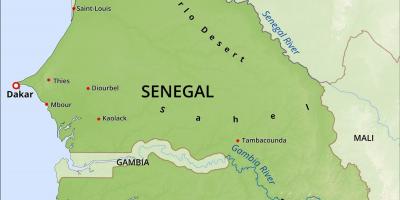 Kat jeyografik nan kat jeyografik fizik nan Senegal